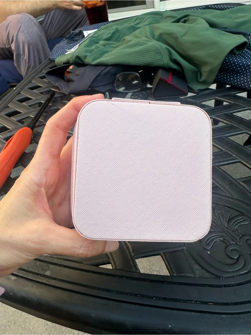 Pink Jewelry Travel Case - Compact Storage for Accessories